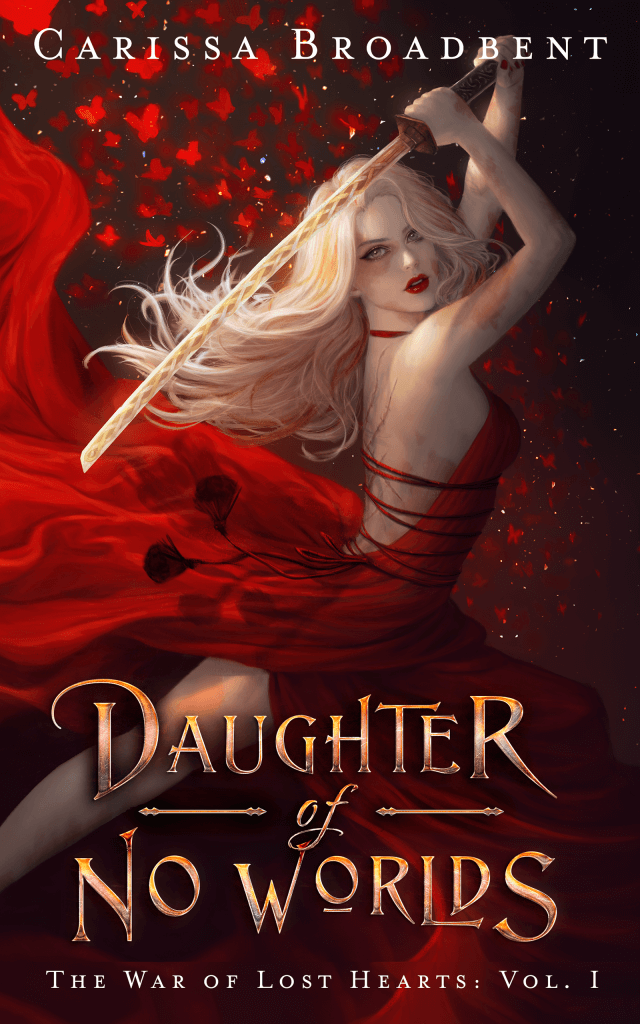 Daughter of No Worlds book cover – powerful female lead, slow-burn romance, and magical training