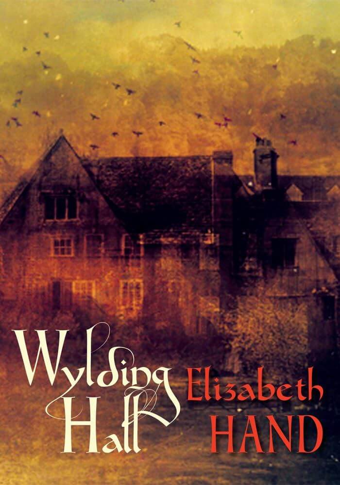 Book cover of Wylding Hall with gothic folk aesthetic